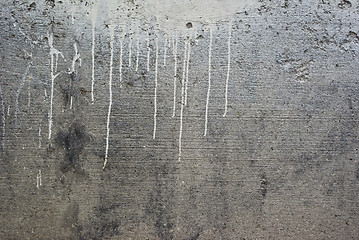 Image showing Weathered, worn cement wall