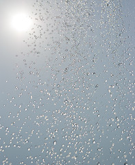 Image showing Water flowing in the shower