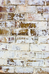 Image showing White brick wall