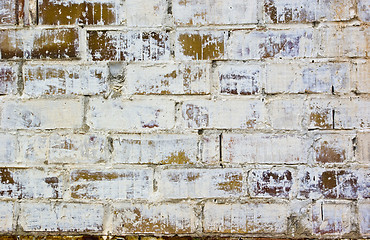 Image showing White brick wall