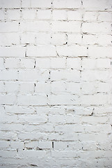 Image showing White brick wall