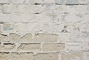 Image showing White brick wall