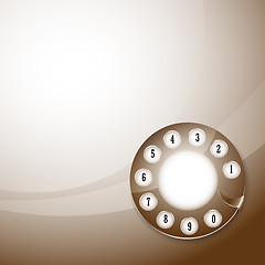 Image showing telephone disk background