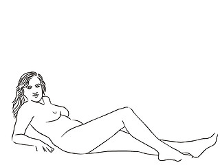 Image showing Relaxing woman