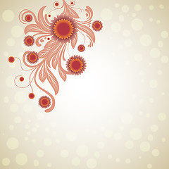 Image showing floral background design