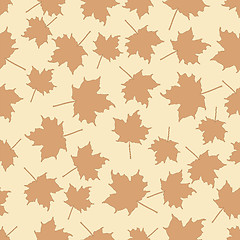 Image showing seamless pattern with leafs