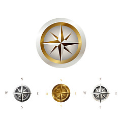 Image showing wind rose collection