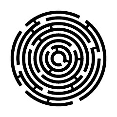 Image showing round  maze 3 
