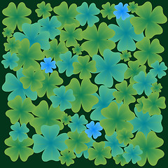 Image showing shamrock leaves pattern