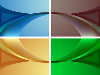 Image showing wavy colored backgrounds