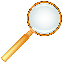 Image showing wooden magnifying glass