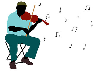 Image showing man playing violin