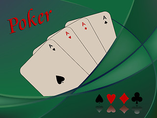 Image showing poker cards composition
