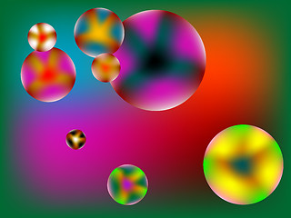 Image showing stylized bubbles