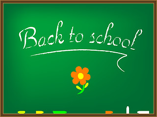 Image showing back to school board