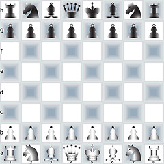 Image showing chess pieces and table