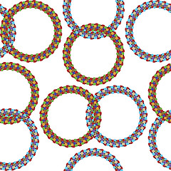 Image showing rings seamless pattern