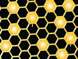 Image showing honey comb background