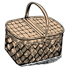 Image showing picnic basket