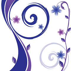 Image showing vector floral design