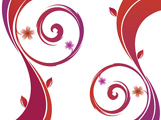 Image showing vector flower background