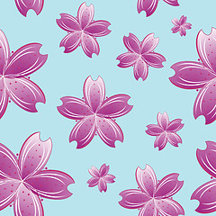 Image showing flowers seamless pattern