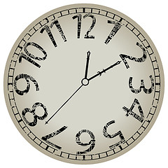 Image showing abstract clock against white