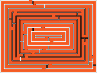 Image showing rectangular maze