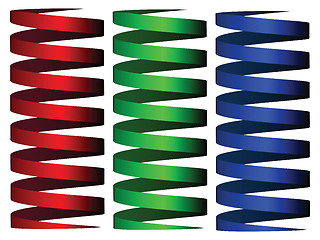 Image showing cylinder rgb ribbons