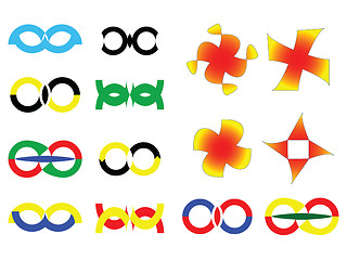 Image showing logos collection against white