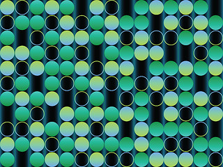 Image showing bubbles green background