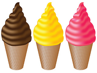 Image showing icecream collection against white