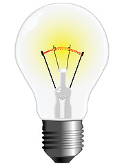 Image showing light bulb against white