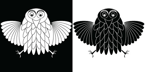 Image showing stylized owl cartoon