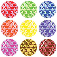 Image showing bubbles with squares
