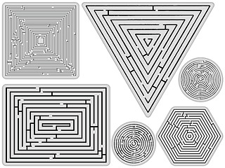 Image showing mazes collection against white