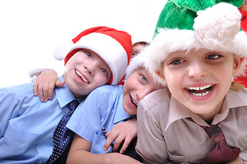 Image showing Christmas happy kids