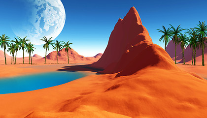 Image showing colorful desert