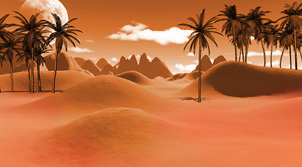 Image showing colorful sand desert