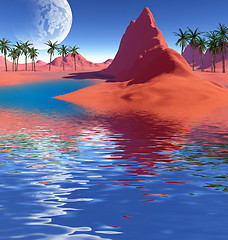Image showing colorful fantasy landscape 