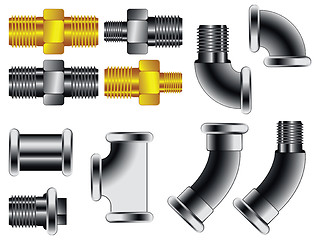 Image showing water pipe connectors