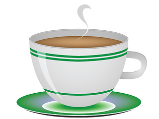 Image showing coffee cup against white