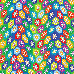 Image showing flowers abstract pattern