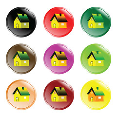 Image showing house button icons