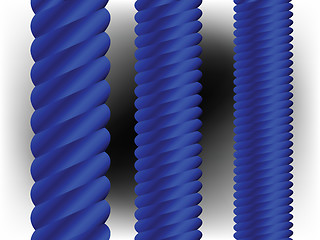 Image showing blue vertical columns