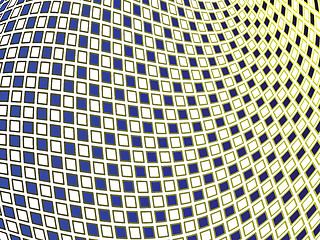 Image showing squares wavy background