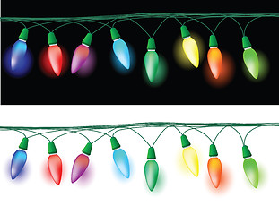 Image showing christmas lights decoration