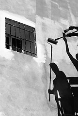 Image showing Painters at work