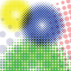 Image showing halftone round pattern