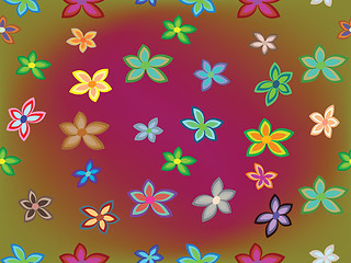 Image showing seamless flowers